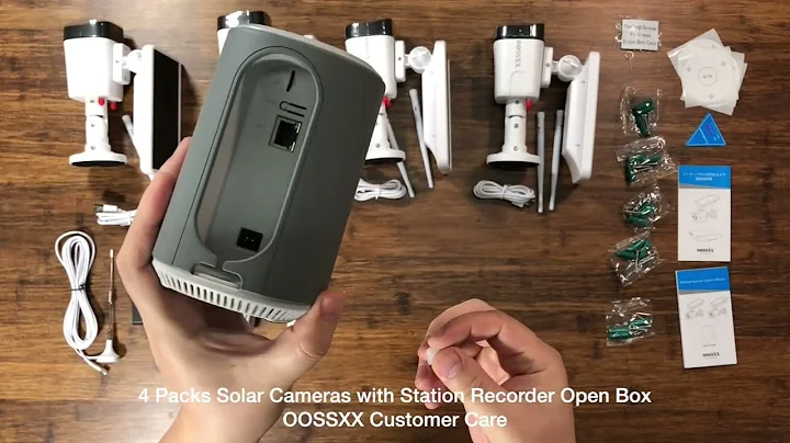 Unboxing and Review: OOSSXX 4 Packs Station Solar-Powered Wireless Security Camera System