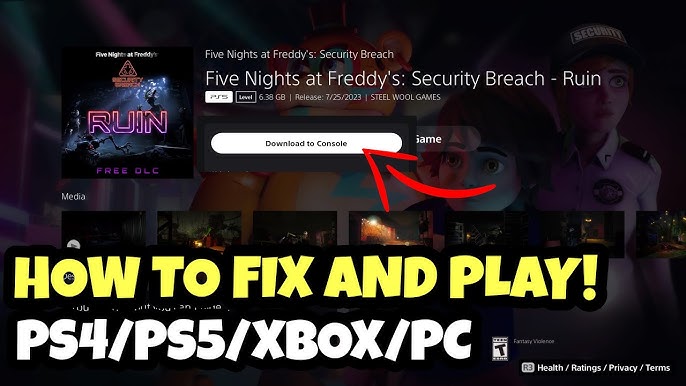 Core on X: Estamos ao vivo! Para jogar a DLC de FNAF Security Breach RUIN!  Link no próximo Tweet.  / X