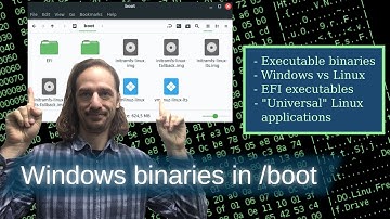 Why are there Windows binaries in the boot folder? The different types of executable files