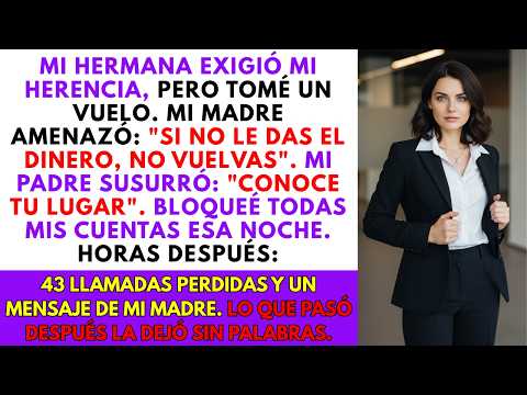 Mis padres dijeron que mi hermana necesitaba mi herencia más que yo 😡, pero yo ya no iba a ceder…