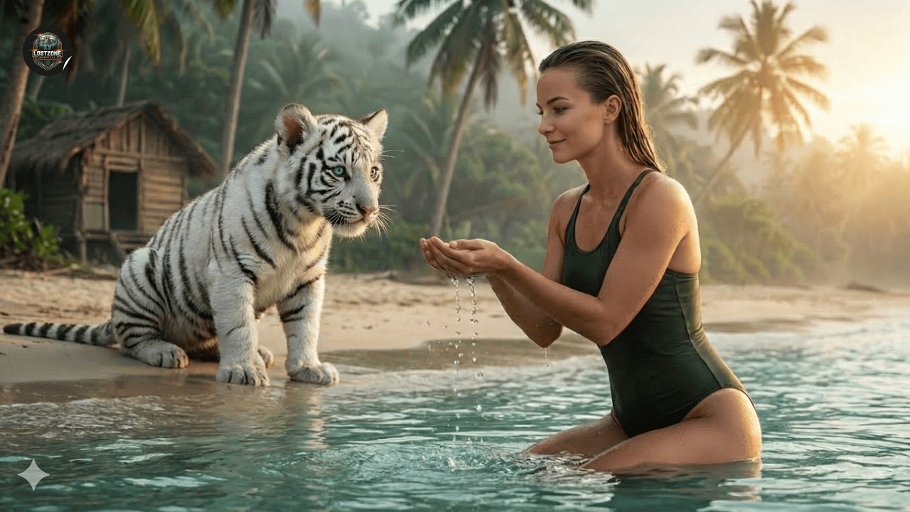 Surviving with a White Tiger: What Happens When You Discover a Hidden Oasis with a White Tiger?