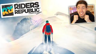 DESCI DE UMA MONTANHA de NEVE! (JOGO MUNDO ABERTO) - Riders Republic screenshot 5