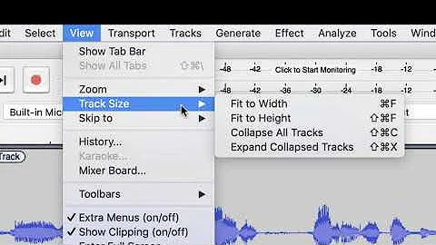 How to Auto Fit Tracks to the Screen in Audacity