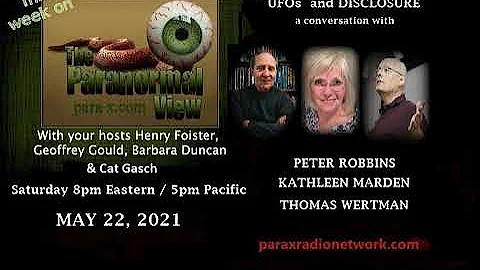 22 May 2021 w/guests Kathleen Marden, Peter Robbin...