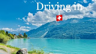 Driving in Switzerland 🇨🇭 Interlaken- Brienz | relaxing music  🎶