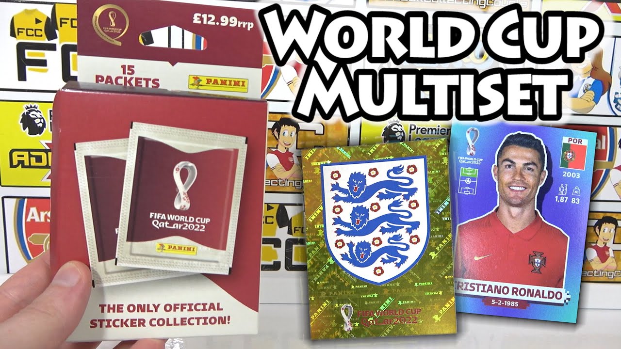15 PACKS | NEW WORLD CUP 2022 Panini Sticker Multiset Opening | Trying To Beat The Odds