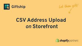 Create a Bulk Order in Your Shopify Storefront | Giftship
