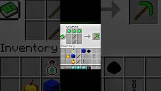 minecraft rainbow pickaxe crafting moment🤯#shorts#minecraft