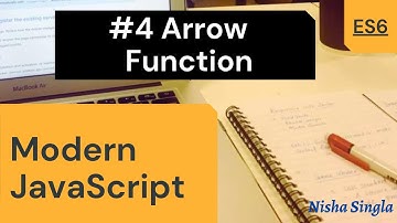 ES6 Tutorial #4: Arrow Function| Fat Arrow Function Javascript  | Modern Javascript 2021