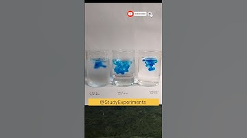 Diffusion In Water Experiment #ytshorts #studyexperiments