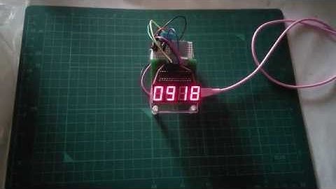 7セグLED 4桁 (ATmega328P)+ esp8266モージュール