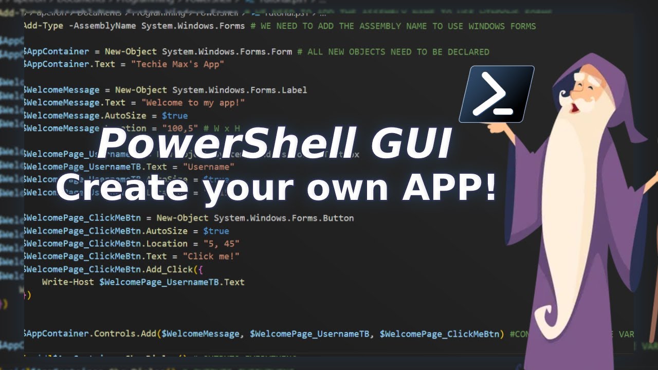 Build a PowerShell GUI From Scratch in Minutes! - YouTube