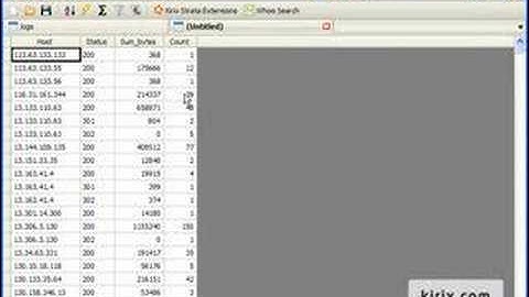 Researching Apache Web Log Activity with Kirix Strata