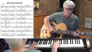 Video thumbnail of "Good Morning Heartache - Jazz guitar & piano cover - Yvan Jacques"