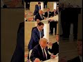 MOMENT: Trump, Iran president sign MoU to end war