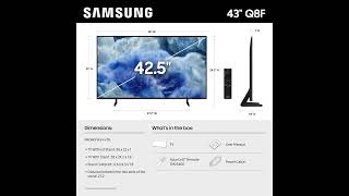 Samsung 43-Inch QLED Q8F 4K UHD Smart TV (2025) Review – Stunning Colors & Smart Features