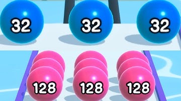 BALL RUN 2048 - All Levels Gameplay Android, iOS