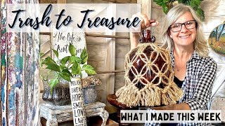 What I made this week / Trash to Treasure / Upcycled Home Decor / Thifted Finds