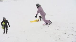 Reliving Houston's snow day from last year