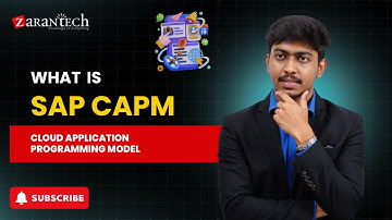 What is SAP CAPM (Cloud Application Programming Model) | ZaranTech