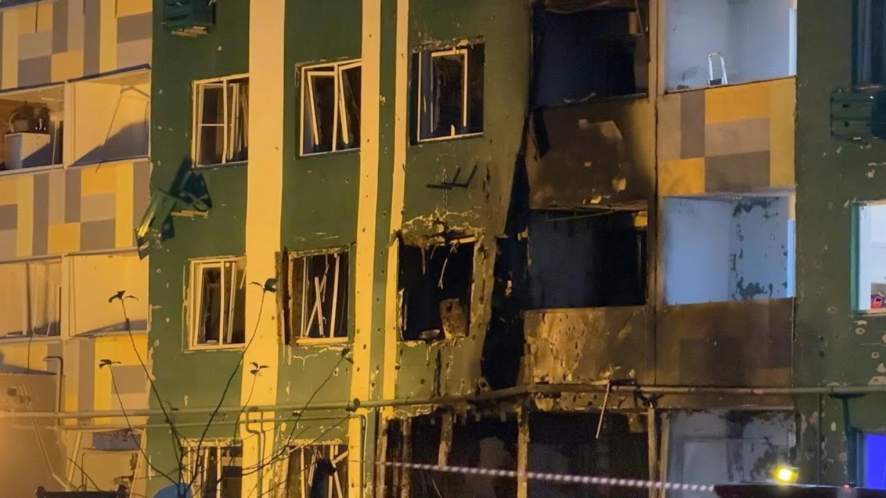 Immeuble endommagé après une attaque de drone près de Moscou | AFP Images