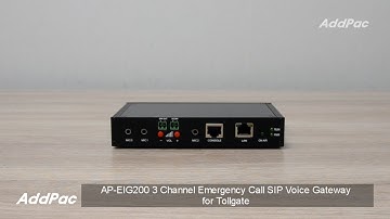 AP-EIG200 3 Channel Emergency call SIP Voice Gateway for Tollgate(톨게이트용 긴급호출 3채널 IP 음성통화장치)