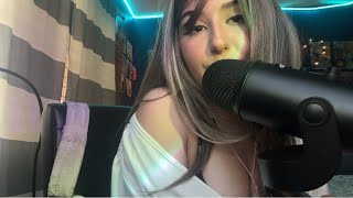 ASMR mouth sounds & inaudible whispers w gum