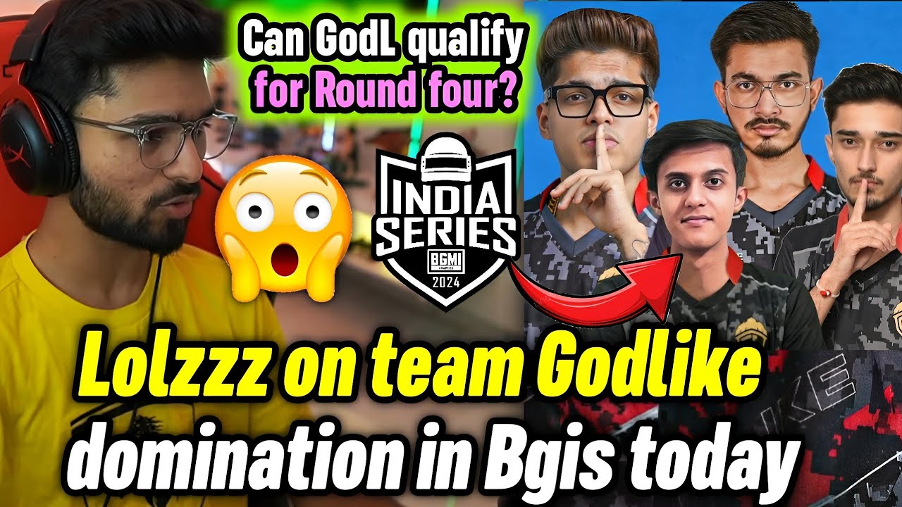 Lolzzz on Godlike domination in Bgis 🔥 Can GodL qualify for round 4? 🤔 ...