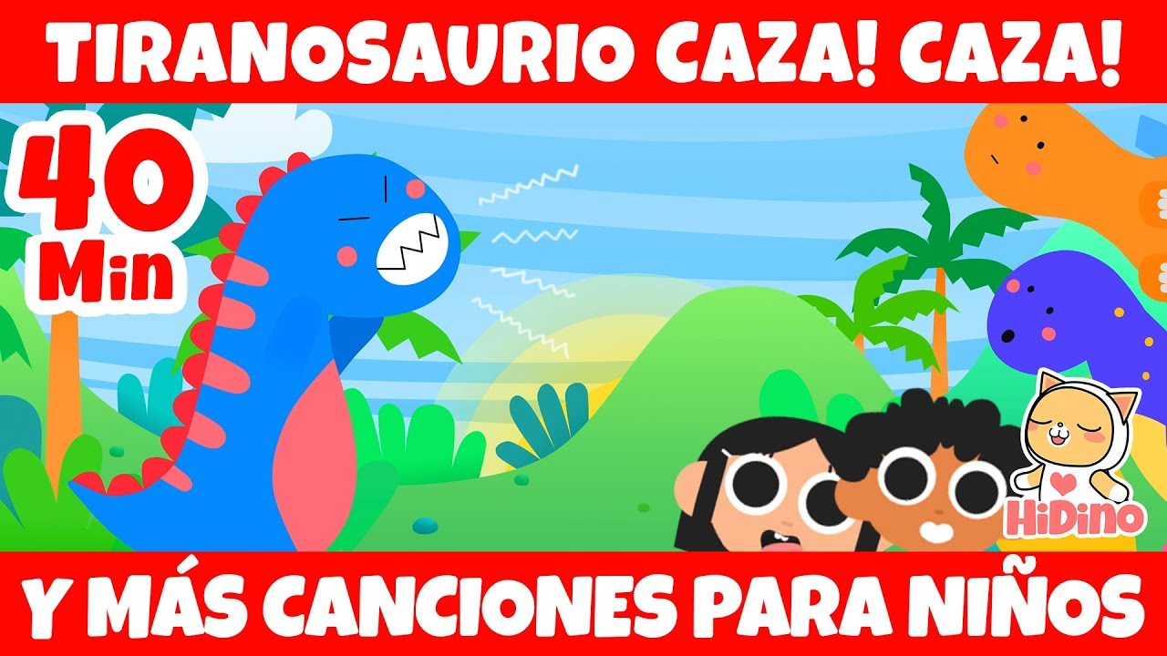 Estegosaurio Pisa! Y Más Canciones Para Niños | HiDino Canciones Para Niños