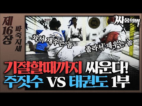[싸움의벽] 제16장 파죽지세! 태권도vs주짓수 "기절할때까지 싸운다😱 끝장승부🆚"