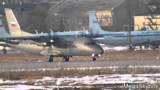 Антонов Ан-140-100 RA-41259 посадка/landing Москва - Чкаловский (CKL/UUMU)