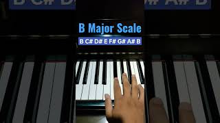 B Major Scale - Piano Tutorial
