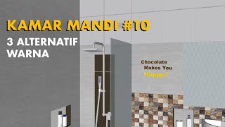 Ide Desain Kamar Mandi Mungil #10 Modern 1.5 x 2 m | Small Bathroom Design | Eza Studio Channel