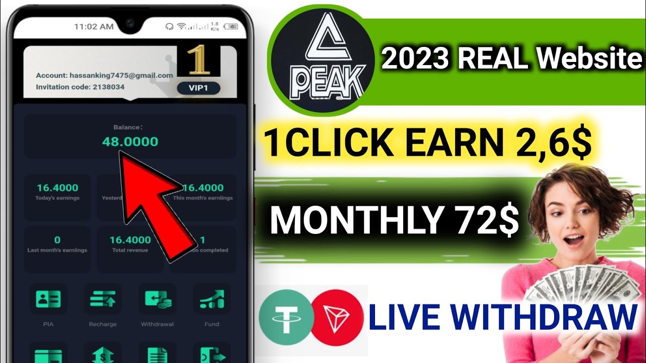 🔥2023 New Usdt Earning Website || How To Make Money Online || Real Earning Site