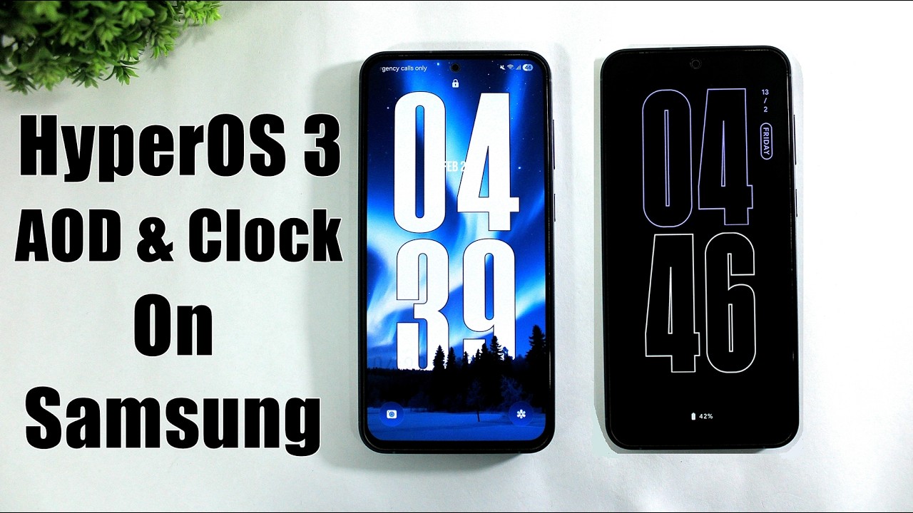 Enable This New AOD Vertical Clock On Samsung One UI 8 | HyperOS 3 AOD ...