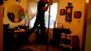 Pole break dancing