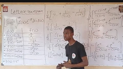 Laplace Transform|| Laplace Transform of a Trigonometry Function {Sinat & Coast}