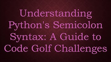 Understanding Python