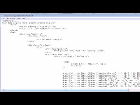 Khan Academy Exercise Framework Homebrew - Picture Quiz