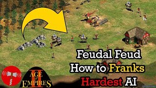 Feudal Feud - How to Win as Franks - Hardest AI AoE2 HD screenshot 4