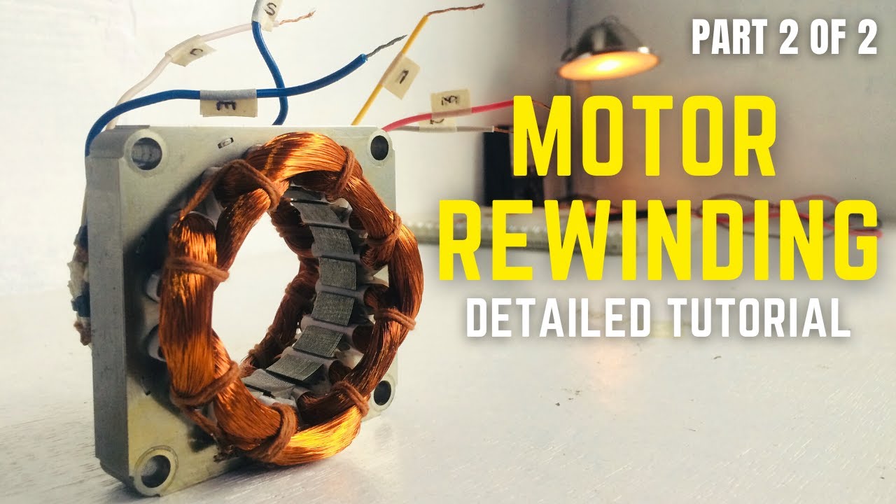 Electric Fan Motor Rewinding (remake) Part 2 of 2 YouTube