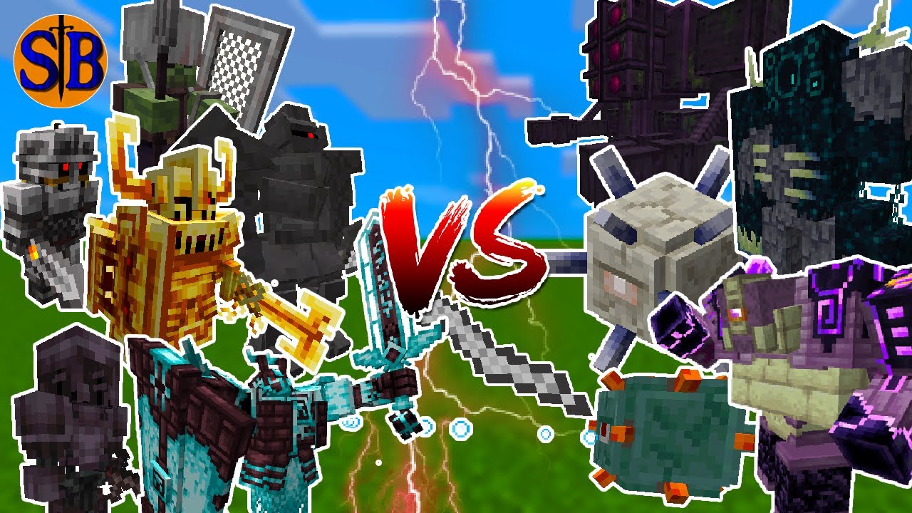 Knight Team VS Guardian Team | Minecraft Mob Battle