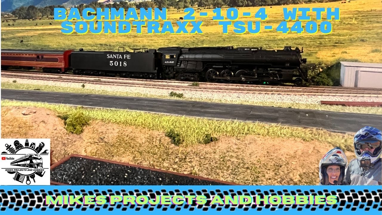 HO Scale Bachmann 2-10-4 Santa Fe loco with Sountraxx TSU-4400