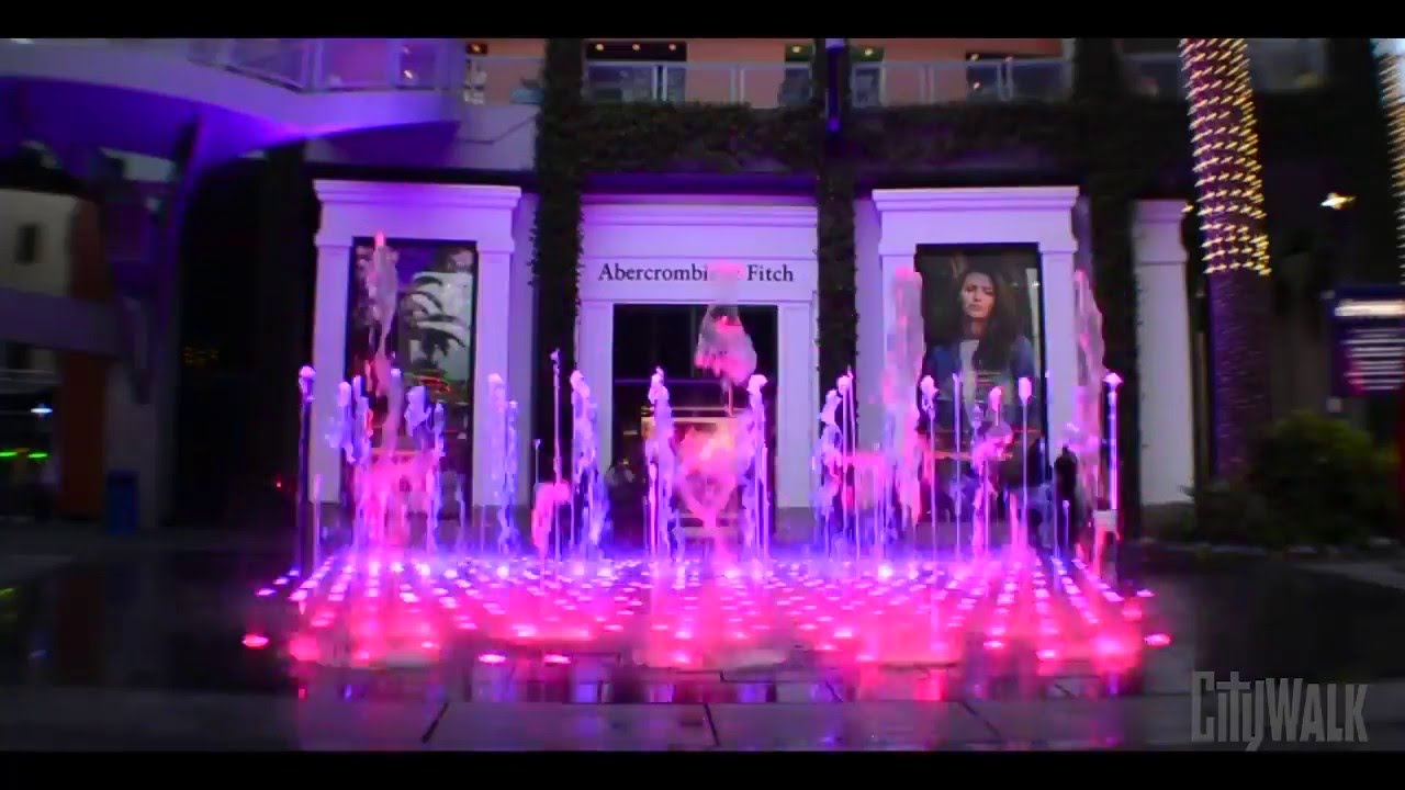 Universal CityWalk Hollywood Fountain Experience YouTube