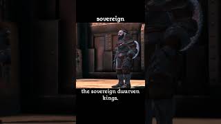 sovereign — Dragon age : Origins dialogue scene