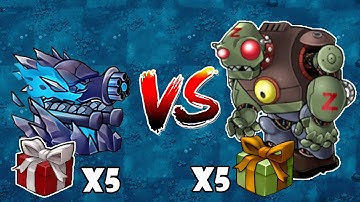PVZ 1 Fusion Challenge! 5 Plant Fusion Boxes VS 5 Random Zombie Boxes - Who Will Win?