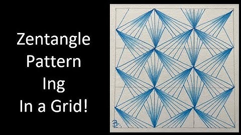 Zentangle Pattern Ing in a Grid