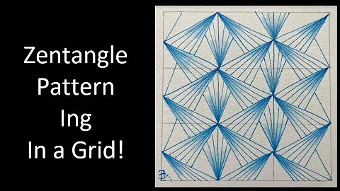 Zentangle Pattern Ing in a Grid