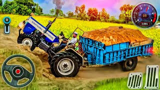 Heavy Tractor Trolley 3D Simulator - Farming Cargo Driver - Android GamePlay screenshot 4