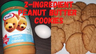 2 Ingredient Cookie | Peanut Butter Cookie | Healthy Cookie Option l Quick and Easy